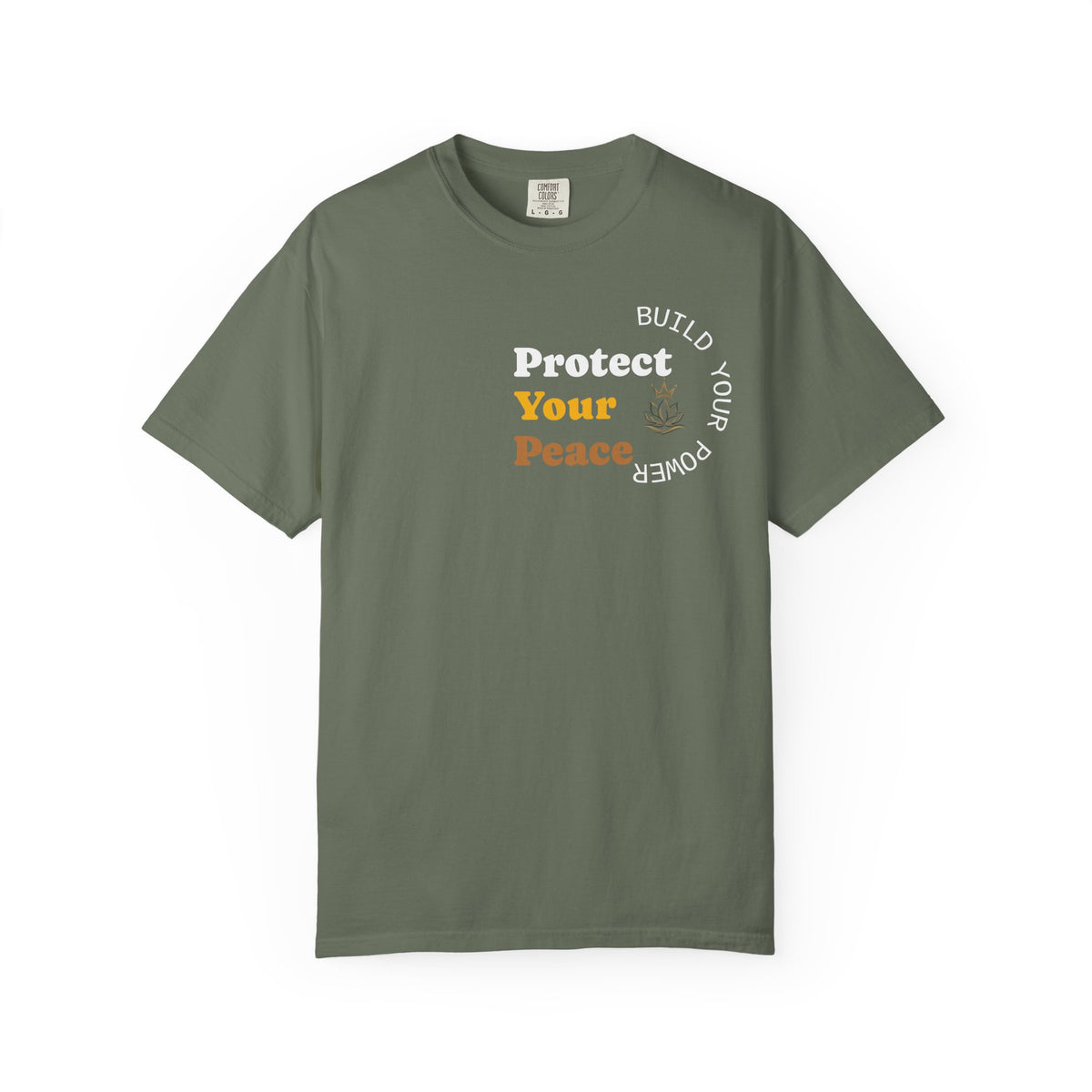 Protect Your Peace tee | minimalist peace hand graphic