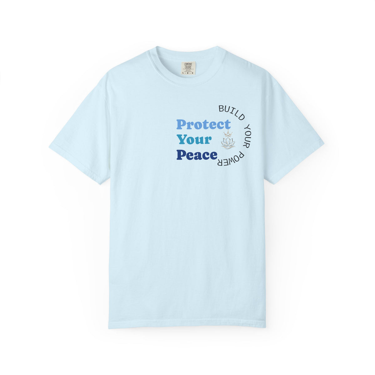 Protect Your Peace tee | minimalist peace hand graphic