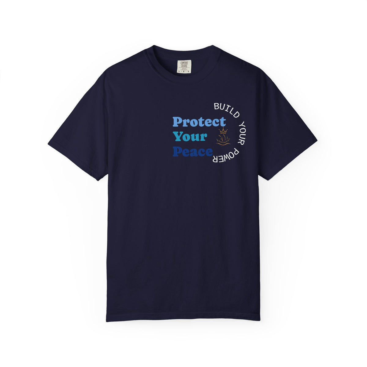 Protect Your Peace tee | minimalist peace hand graphic