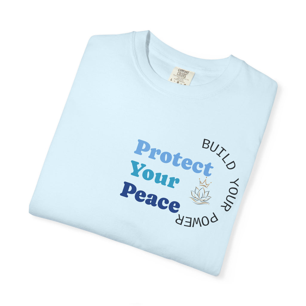 Protect Your Peace tee | minimalist peace hand graphic