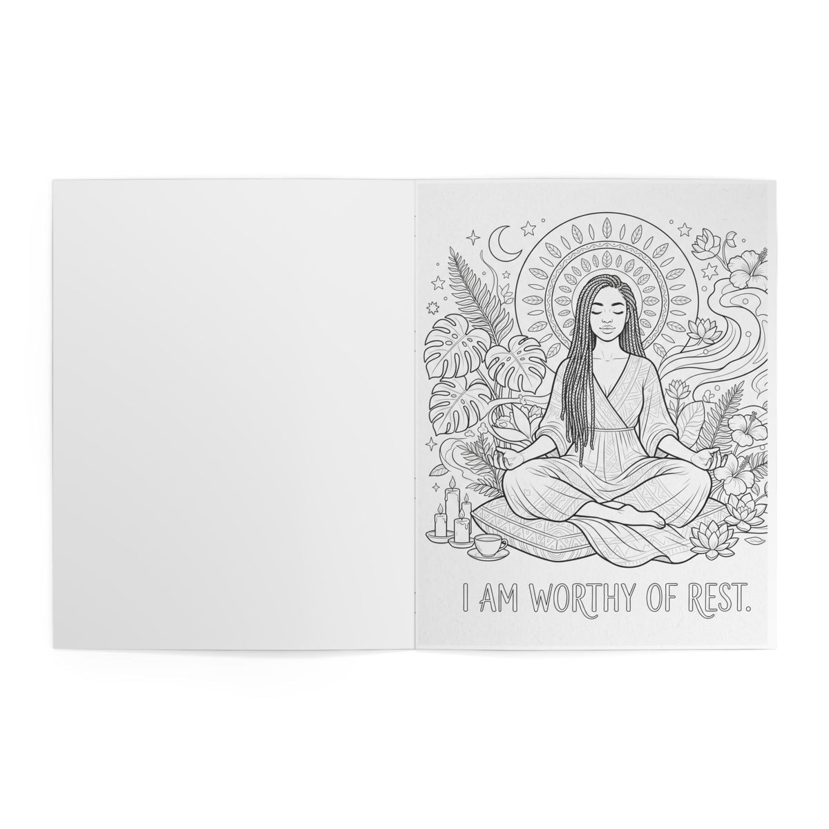 Peace & Power Self-Care Coloring Book — Mindful Adult Coloring for Relaxation & Stress Relief