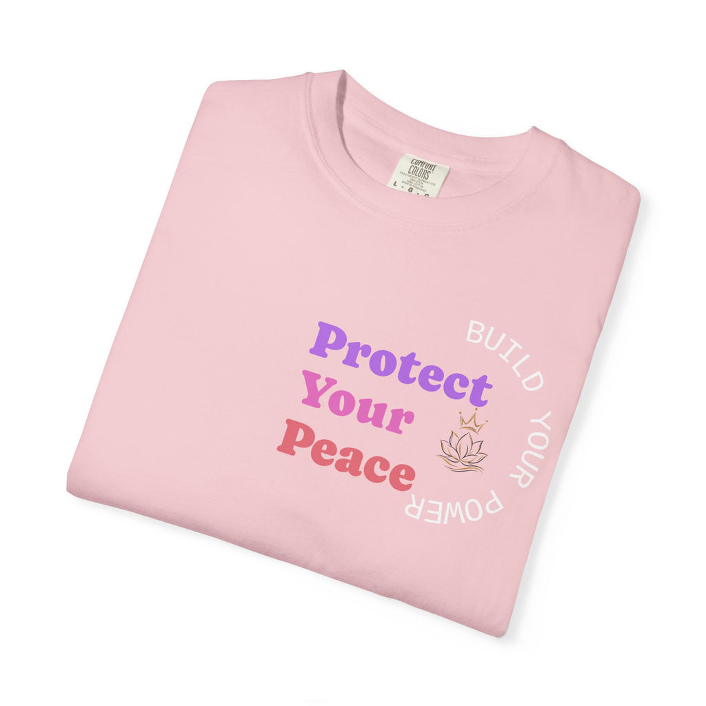 Protect Your Peace tee | minimalist peace hand graphic
