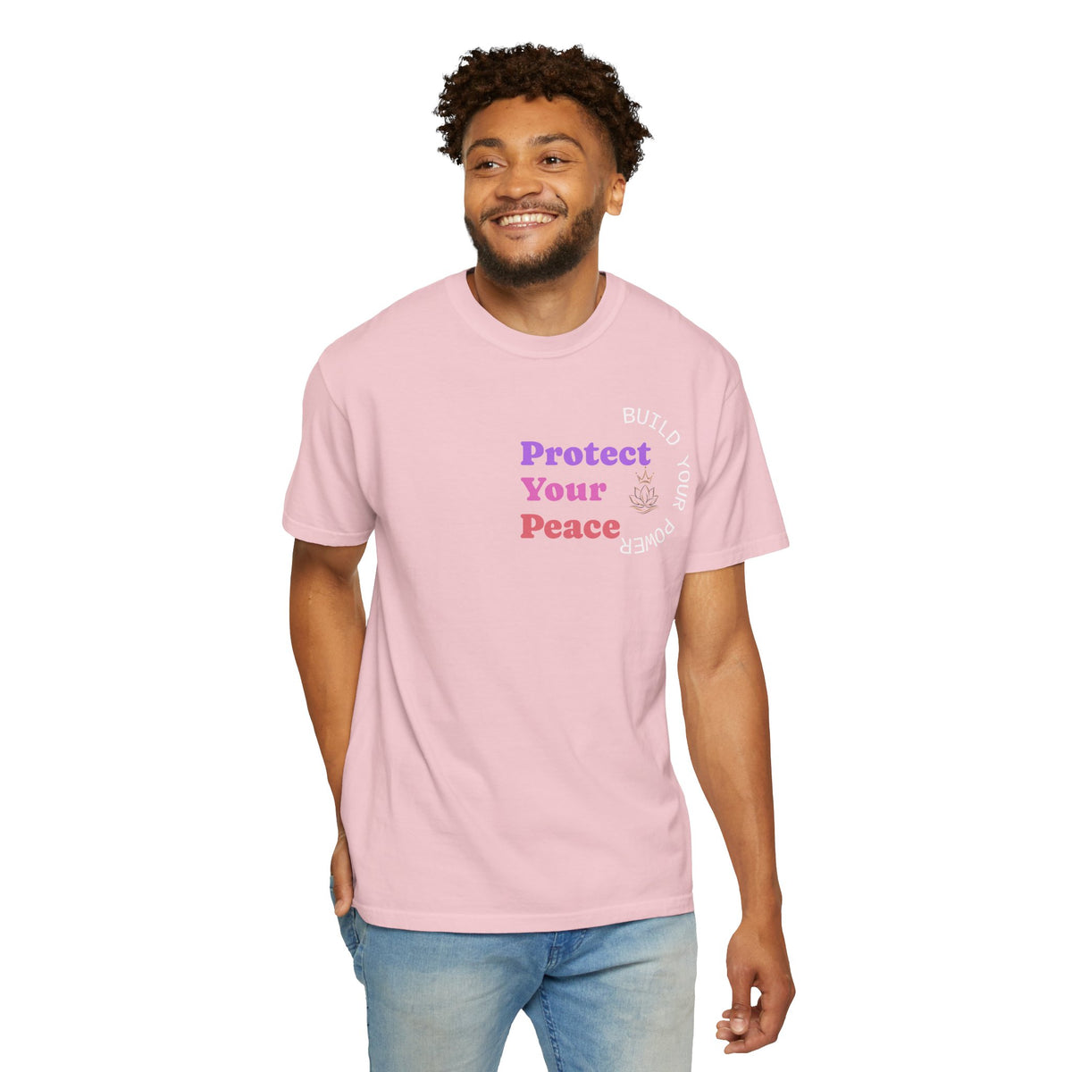 Protect Your Peace tee | minimalist peace hand graphic