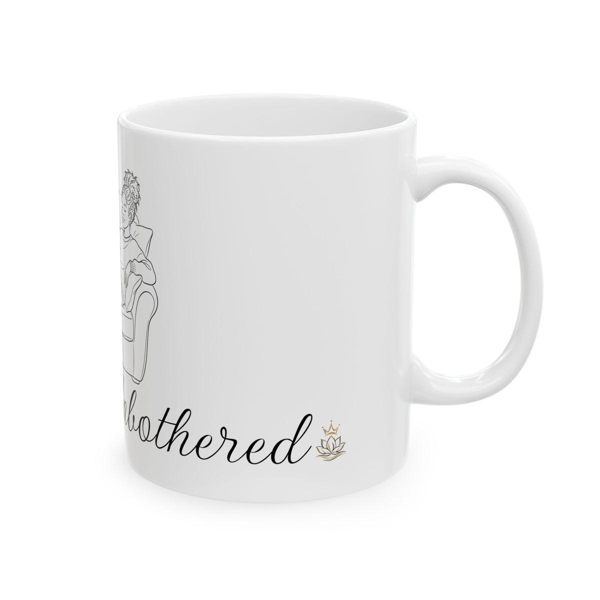 Cozy & Unbothered Ceramic Mug — Cozy Lounge Coffee Cup (11oz, 15oz)