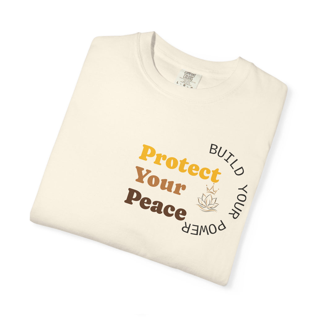 Protect Your Peace tee | minimalist peace hand graphic