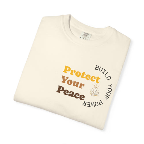 Protect Your Peace tee | minimalist peace hand graphic