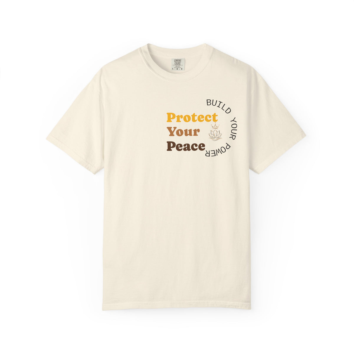Protect Your Peace tee | minimalist peace hand graphic