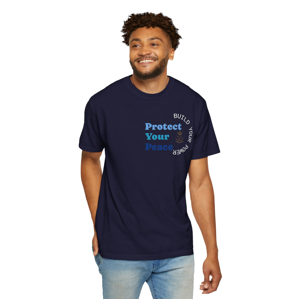 Protect Your Peace tee | minimalist peace hand graphic