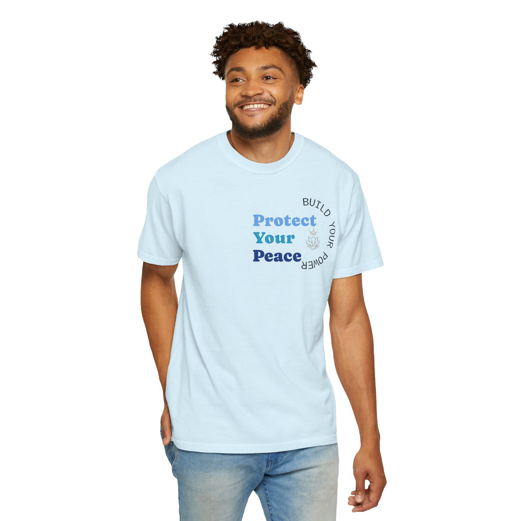 Protect Your Peace tee | minimalist peace hand graphic