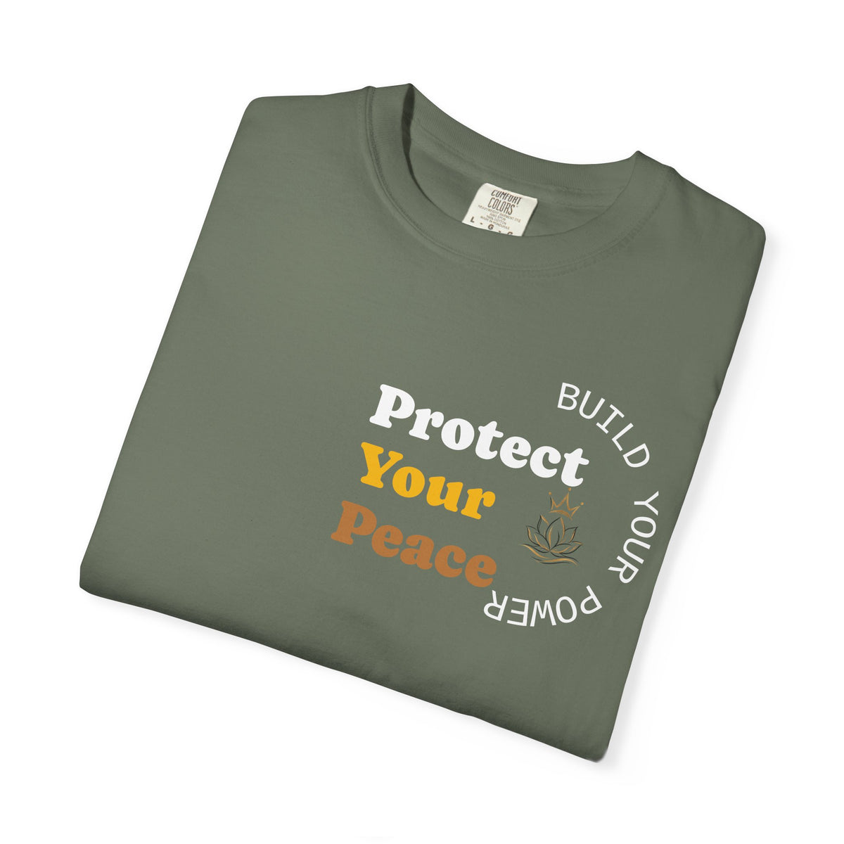 Protect Your Peace tee | minimalist peace hand graphic