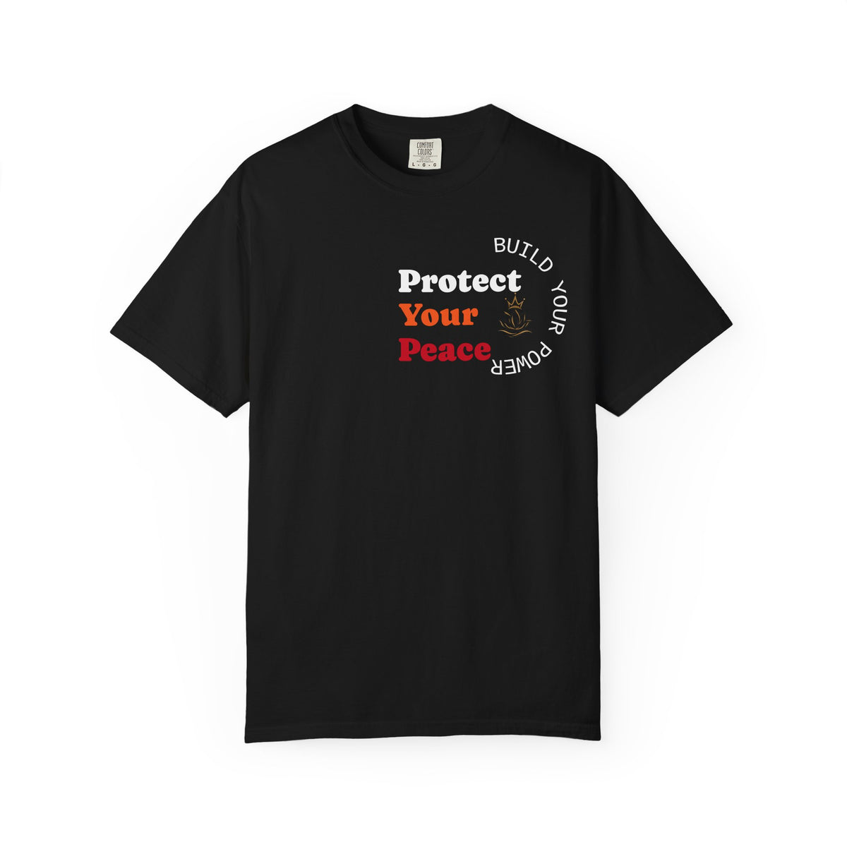 Protect Your Peace tee | minimalist peace hand graphic