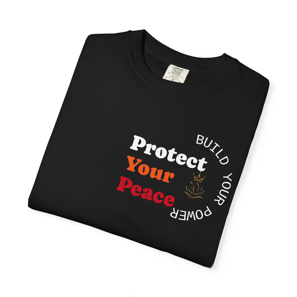Protect Your Peace tee | minimalist peace hand graphic
