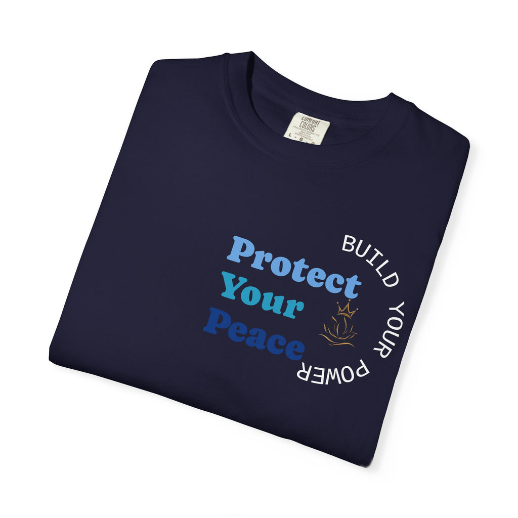 Protect Your Peace tee | minimalist peace hand graphic